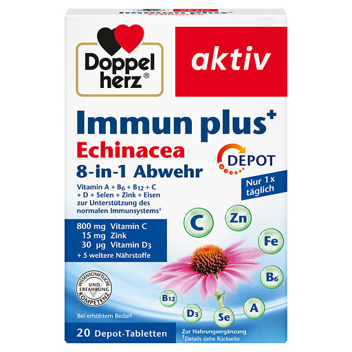 DOPPELHERZ Immun plus Echinacea Depot Tabletten 20 St  