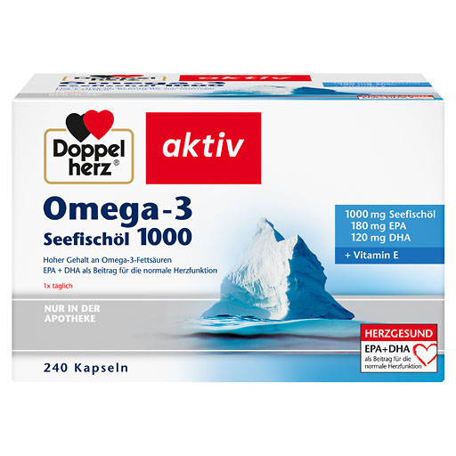 DOPPELHERZ Omega-3 Seefischöl 1000 Kapseln 240 St  