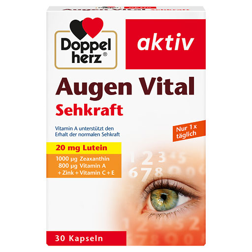 DOPPELHERZ Augen Vital Sehkraft aktiv Kapseln 30 St  