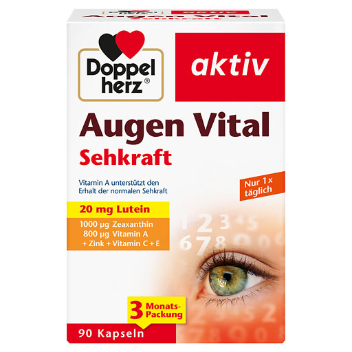 DOPPELHERZ Augen Vital Sehkraft aktiv Kapseln 90 St  