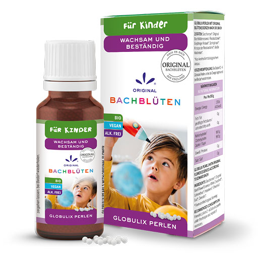 BACHBLÜTEN Kinder Globuli wachsam und beständig 20 g