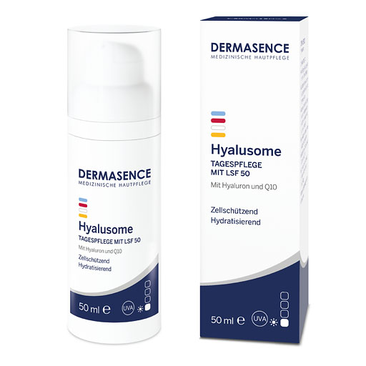 DERMASENCE Hyalusome Tagespflege mit LSF 50 50 ml