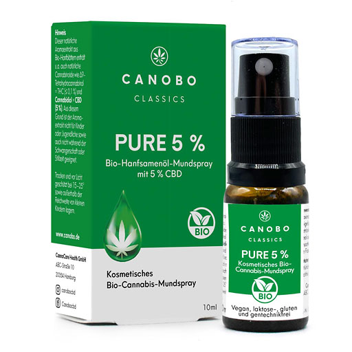 CANOBO Pure 5% Bio CBD Mundspray 10 ml