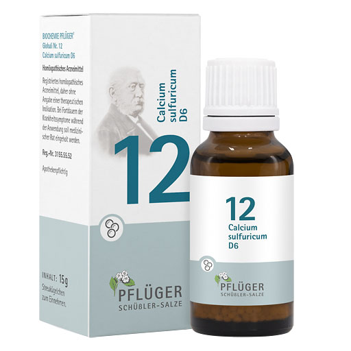 BIOCHEMIE Pflüger 12 Calcium sulfuricum D 6 Glob.* 15 g