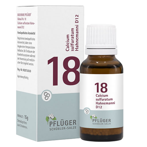 BIOCHEMIE Pflüger 18 Calcium sulfuratum D 12 Glob.* 15 g