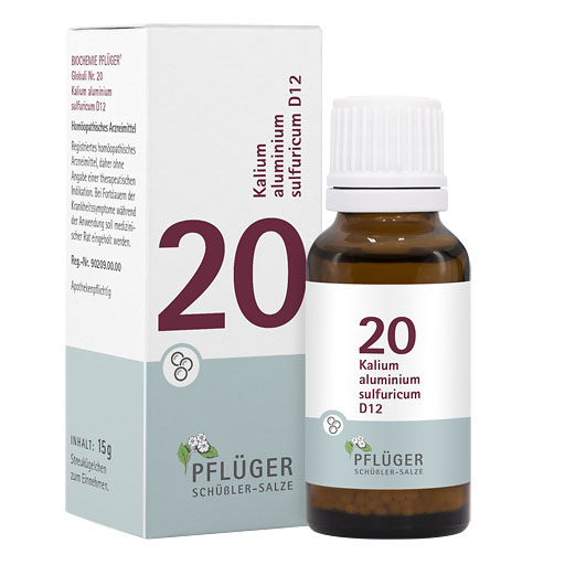 BIOCHEMIE Pflüger 20 Kalium alumin. sulfur. D 12 Gl.* 15 g