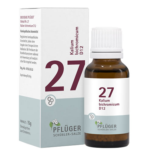 BIOCHEMIE Pflüger 27 Kalium bichromicum D 12 Glob.* 15 g