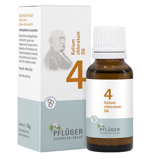 BIOCHEMIE Pflüger 4 Kalium chloratum D 6 Globuli* 15 g