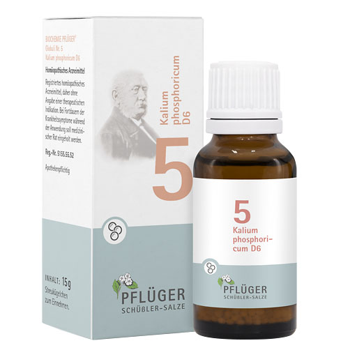BIOCHEMIE Pflüger 5 Kalium phosphoricum D 6 Glob.* 15 g