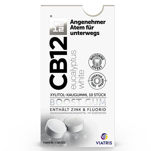 CB12 boost Eucalyptus white Kaugummi 10 St  