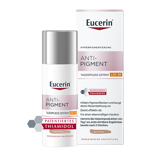 EUCERIN Anti-Pigment Tag getönt mittel LSF 30 50 ml