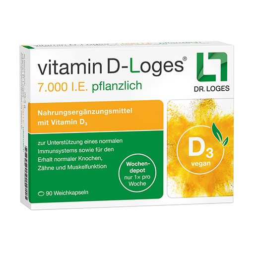 VITAMIN D-LOGES 7.000 I. E. pflanzlich Wochendepot 90 St  