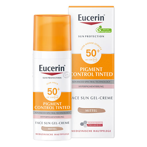 EUCERIN Sun Fluid Pigment Control mittel LSF 50+ 50 ml