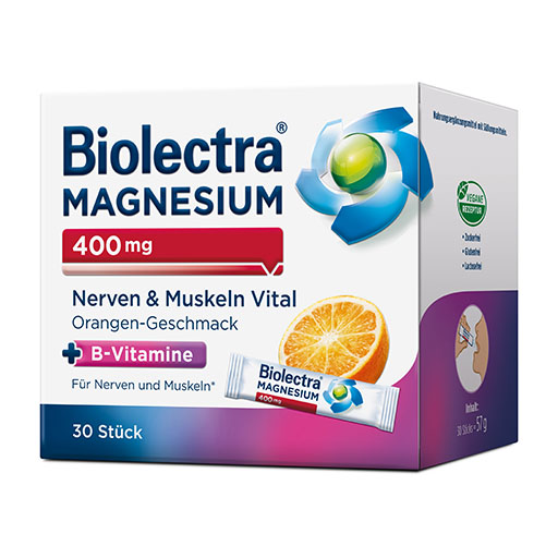 BIOLECTRA Magnesium 400 mg Nerven & Muskeln Vital 30 St  