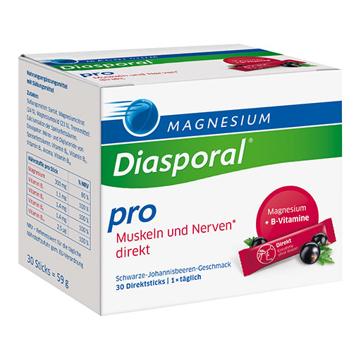 MAGNESIUM DIASPORAL pro B-Vit. Musk.+Nerven direkt 30 St  