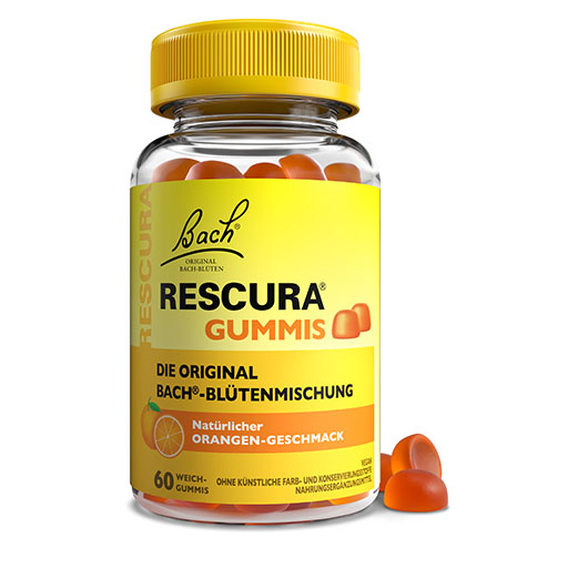 BACHBLÜTEN Original Rescura Gummis Orange 60 St