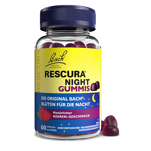 BACHBLÜTEN Original Rescura Night Gummis Beere 60 St