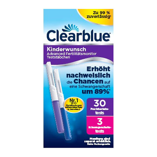 CLEARBLUE Fertilitätsmonitor Teststäbchen 30+3 33 St