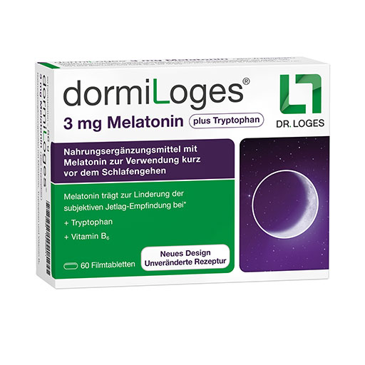 DORMILOGES 3 mg Melatonin plus Tryptophan Filmtab. 60 St