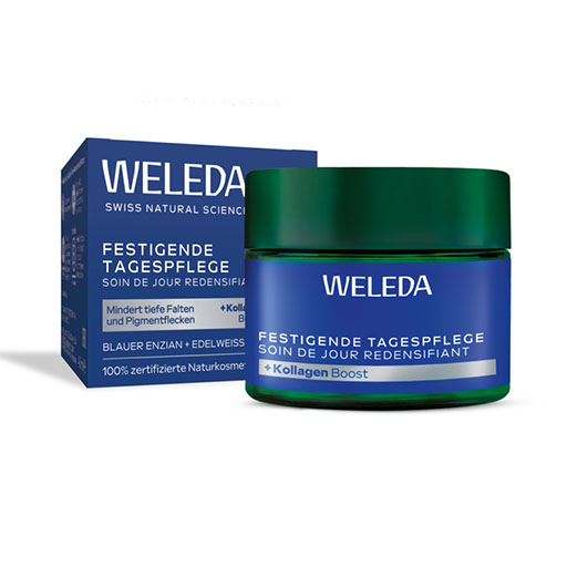 WELEDA festigende Tagespflege blauer Enz.&Edelwei. 40 ml
