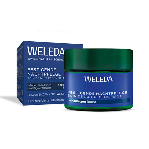 WELEDA festigende Nachtpflege blauer Enz.&Edelwei. 40 ml