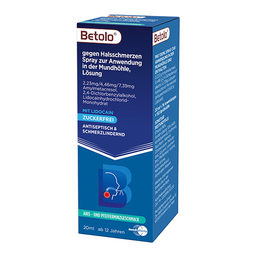 BETOLO gegen Halsschmerzen Spray z. Anw. i. Mundhöhle* 20 ml