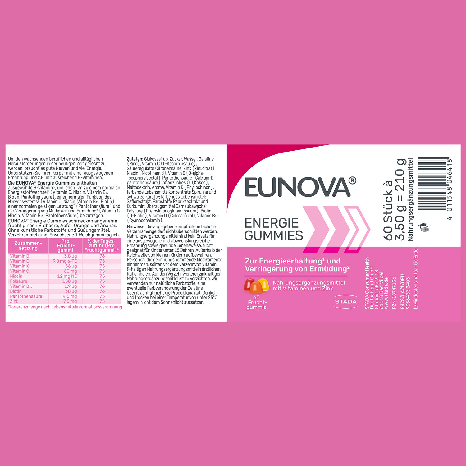 EUNOVA Energie Gummies