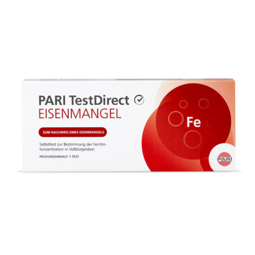 PARI TestDirect EISENMANGEL Selbsttest Blut 1 St