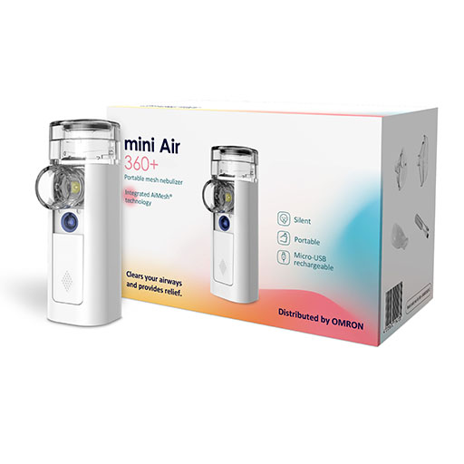 OMRON mini Air 360+ Mesh Nebulizer tragbar 1 St