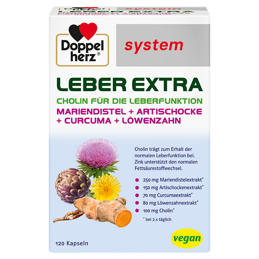 DOPPELHERZ Leber Extra system Kapseln 120 St  