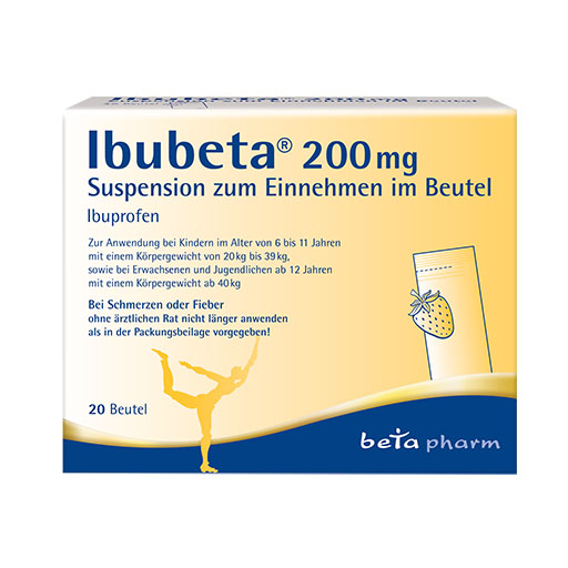 IBUBETA 200 mg Suspension zum Einnehmen im Beutel* 20 St