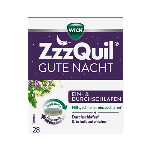 WICK ZzzQuil Gute Nacht Ein- und Durchschlafen TAB 28 St