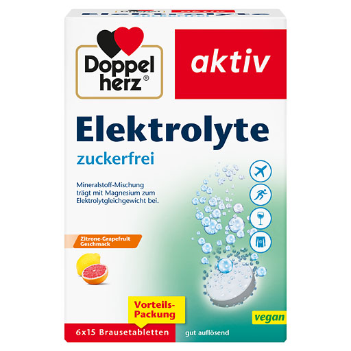 DOPPELHERZ Elektrolyte zuckerfrei Brausetabletten 90 St  