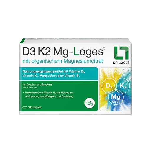 D3 K2 MG-Loges Kapseln 180 St